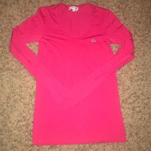 Lacoste long sleeve scoop neck tee! 🐊
